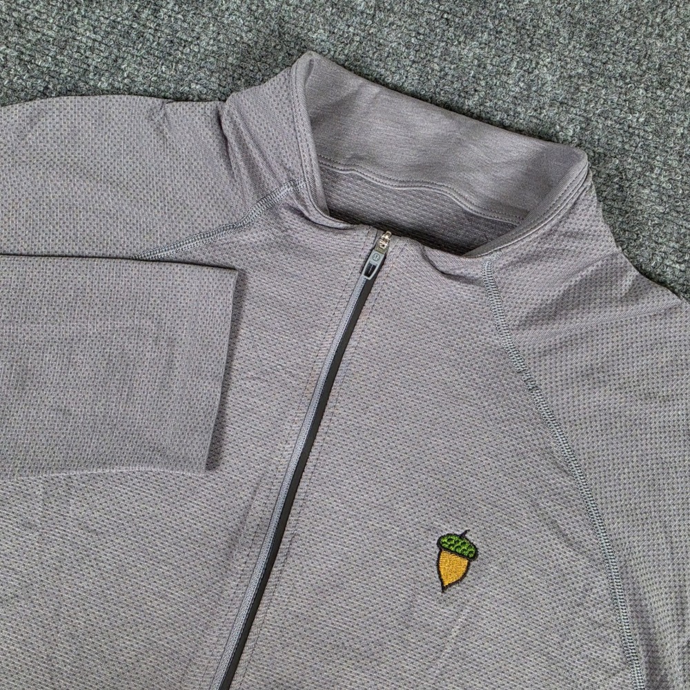 Lululemon Metal Vent Tech 1/2 Zip Men XL Grey Spanish Oaks Golf Club Pullover
